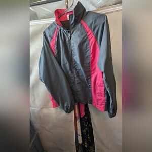 Women's Black and Pink Jacket